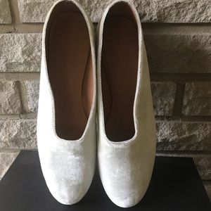 Martiniano Glove shoes 36.5 white velvet